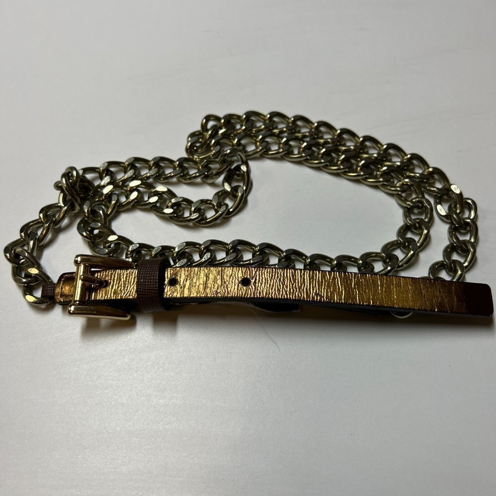 𝅺MICHAEL Kors Metallic Chain Belt M
